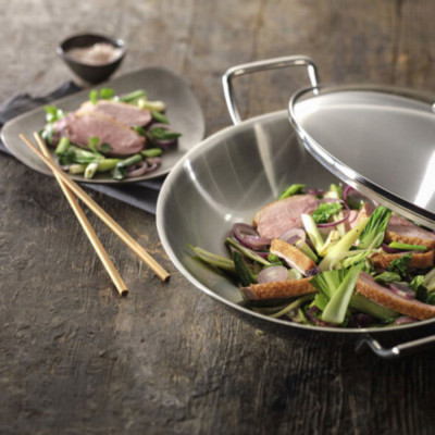 Zwilling Plus – Chảo Wok Có Nắp Zwilling J.A.Henckels – 32cm (Bếp Từ)