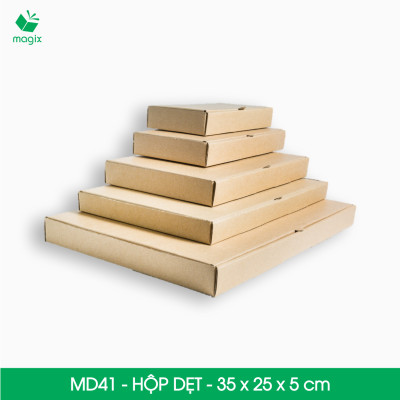 MD41 - 35x25x5 cm - 25 Thùng hộp carton trơn đóng hàng