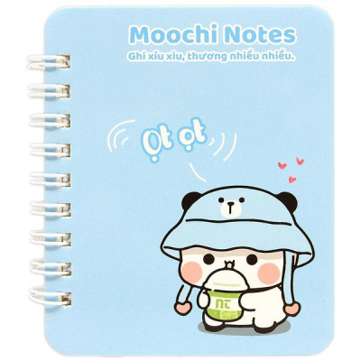 Sổ Lò Xo Moochi Notes A7 - Kẻ Ngang - 160 Trang 300gsm - The Sun 02