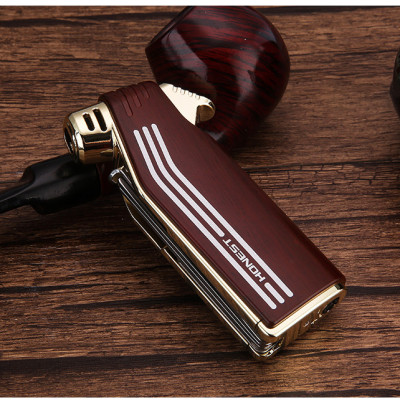 Vỏ Hột Quẹt Bật Lửa Gas Honest BCZ744-1 Lửa Ngang Kèm Dụng Cụ Đa Năng Tiện Lợi - Nhiều Màu