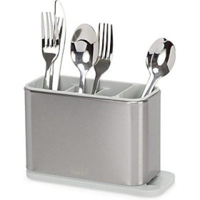 Hộp đựng thìa dĩa Joseph Joseph 851694 Surface Stainless Steel Cutlery Drainer – Light Stone Hàng chính hãng