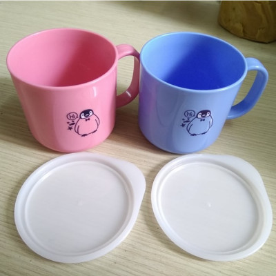 Combo 02 Cốc nhựa uống nước Nakaya 200ml có nắp silicon mềm - Nội địa Nhật Bản