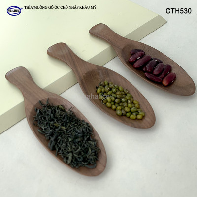 Thìa/Muỗng xúc trà gỗ Óc Chó - Trong văn hóa trà đạo Nhật Bản (Đủ kiểu dáng) Dùng xúc cafe, xúc gia vị, ăn uống sạch, decor trang trí