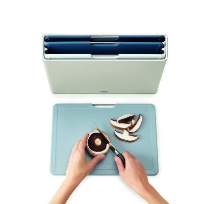 Joseph Joseph - Bộ thớt cao cấp Folio 4-piece Chopping Board Set Large Blue 003130