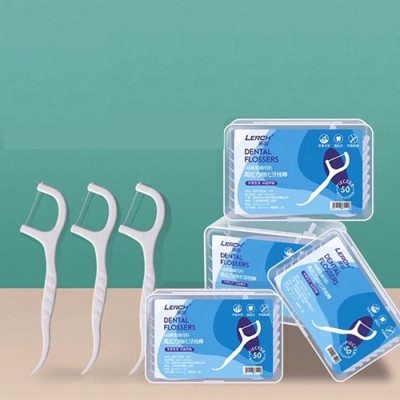 Combo 10 Hộp Tăm Chỉ Nha Khoa Hộp 50 Cây Tăm Chỉ Vệ Sinh Răng Miệng