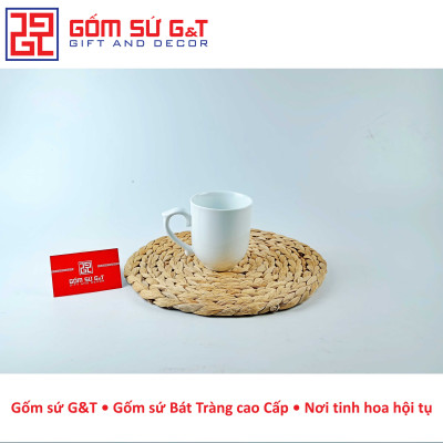Cốc chóp lửa trắng Gốm Sứ G&T