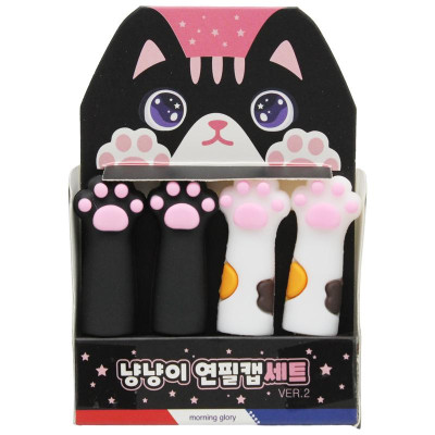 Hộp 4 Nắp Bút Meow - Morning Glory 33380-89402