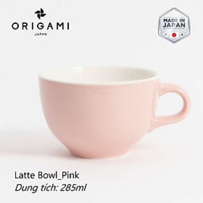 Ly sứ Origami Latte Bowl 285ml uống trà cà phê