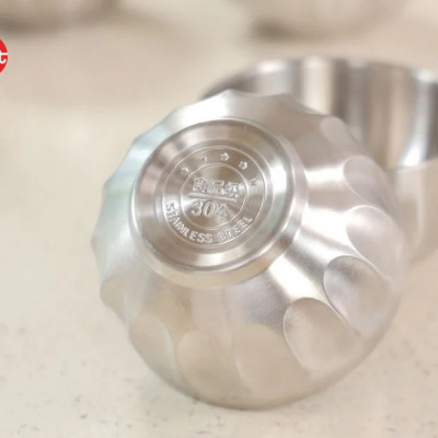 Tô canh hai thành inox hồng gold iMAT