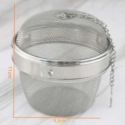Hàng Cao Cấp Dụng cụ lọc trà ,gia vị, thảo quả inox 304 KT 11x9,5cm