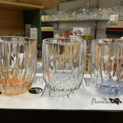 Bộ 6 ly  ( Cốc ) thủy tinh  uống nước cao cấp vân sọc - VD55