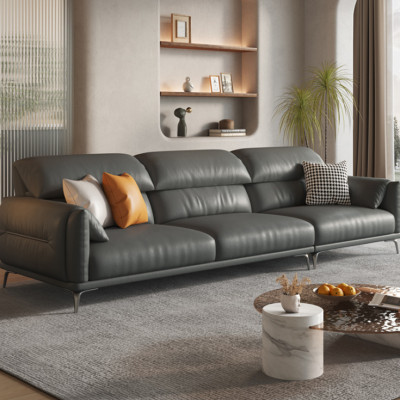 Sofa băng tay bọc da cao cấp Tundo HDCT-04