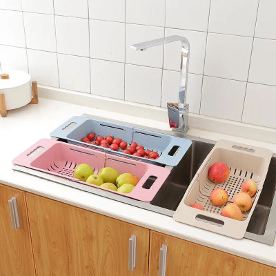 Rổ gác bồn rửa bát gấp gọn lúa mạch