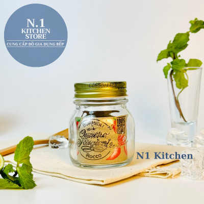 Hũ thủy tinh nắp vặn 150 ml Bormioli Rocco nhập Ý - Hàng Chính Hãng