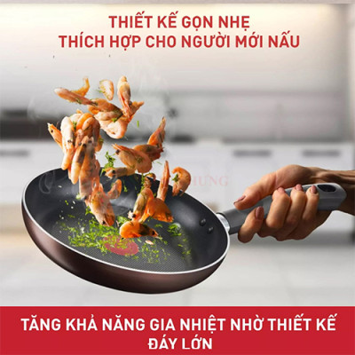 Chảo sâu lòng Tefal Day By Day (24cm/28cm) - Hàng chính hãng