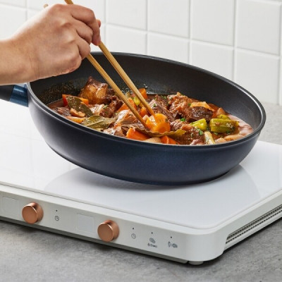 Chảo Chống Dính LocknLock Balance Cook 24, 26, 28cm, Hàng Chính Hãng, Dùng Mọi Loại Bếp - JoyMall