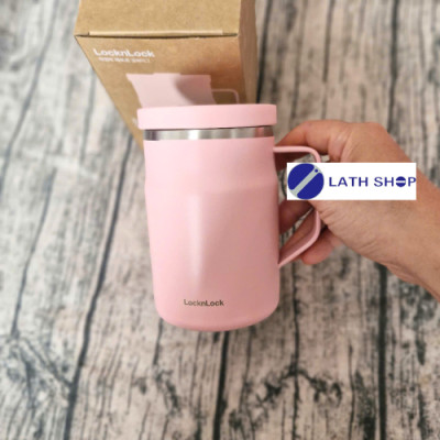 [LOCK&LOCK] Ca Giữ Nhiệt Metro Mug Có Tay Cầm, Nắp Vặn HC4263 475ml (16 oz) - Hàng Chính Hãng