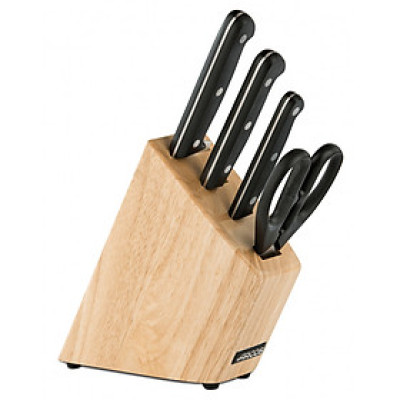 Bộ dao 6 chi tiết, giá gỗ TEFAL K232S5 Ice Force Messerblock Hàng Chính Hãng