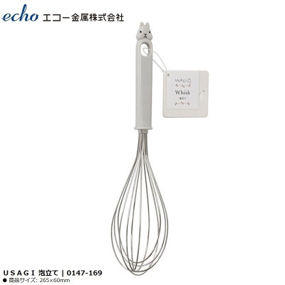 Dụng cụ đánh trứng tạo bọt Echo Usagi 26.5cm - Hàng nội địa Nhật Bản nhập khẩu chính hãng