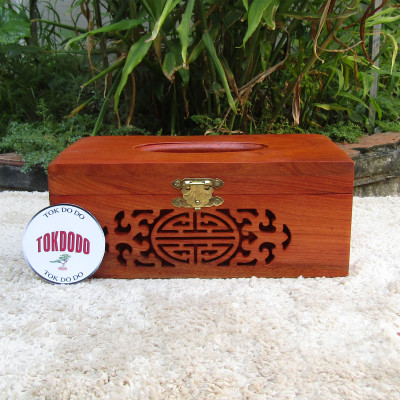 Hộp Đựng Giấy Ăn TOKDODO Gỗ Tự Nhiên Đục Chạm Bền Đẹp