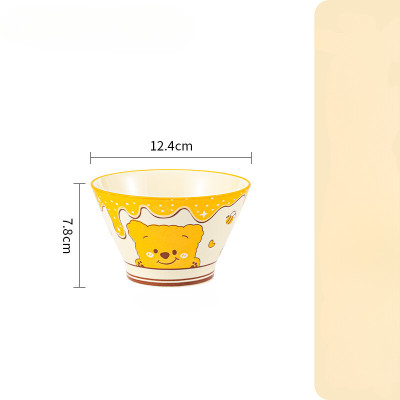 Bộ Bát Đĩa Gosu Họa Tiết Gấu vàng Honey dễ thương