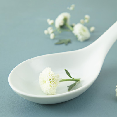 Muôi thẳng cán hoa, thìa canh, thìa cơm sứ Long Phương