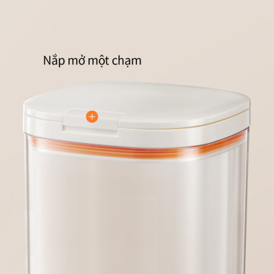 Hũ Đựng Thực Phẩm LocknLock Locknlock HTE90, Hàng Chính Hãng, Kèm Muỗng, Nắp Mở Một Chạm - JoyMall