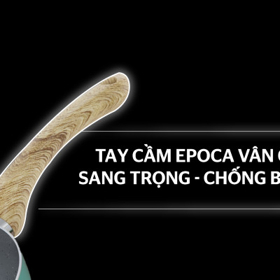 Chảo Sâu Chống Dính Vân Đá Sunhouse Clover CL26S - Hàng Chính Hãng
