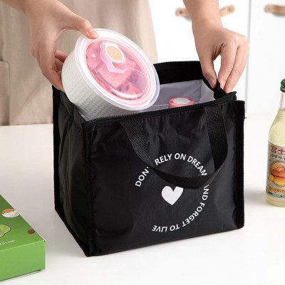 Túi Giữ Nhiệt Đựng Hộp Cơm Văn Phòng Hình Trụ Tui Giữ Nhiệt Vải Đựng Đồ Ăn Giao Hàng Có Khóa Kéo Giao Hoạ Tiết Ngẫu Nhiên