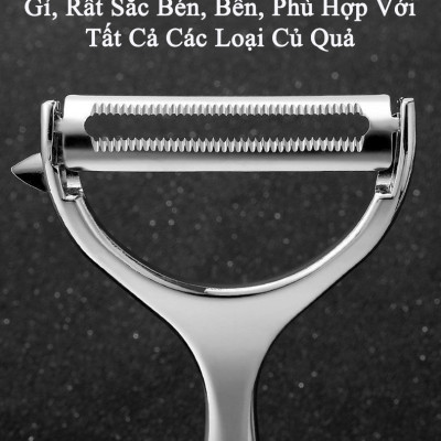 Dụng Cụ Nạo Gọt Củ Quả Đa Năng KUNBE Inox 304 Bền Đẹp