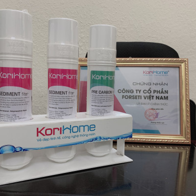 Combo 4 lõi lọc thô: 2 Sediment + 2 Pre carbon chính hãng Korihome 