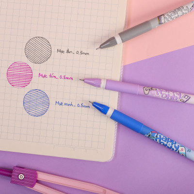 Combo 5/10/20 Bút gel Thiên Long Happy Obby GEL-056