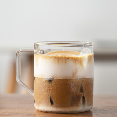 Ly thủy tinh uống trà cà phê 360ml CAFE DE KONA