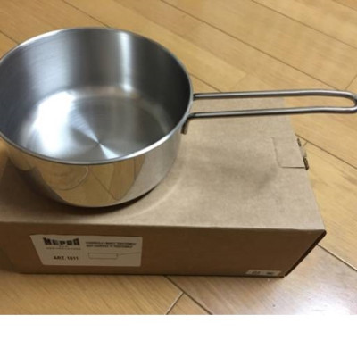 Nồi quấy bột inox có tay cầm Tsubame 1 lít có thang đo bên trong - hàng nội địa Nhật Bản