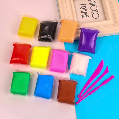 Đất Nặn 24 Màu Nhiều Chất Liệu An Toàn Cho Bé Có Kèm Bộ Dụng Cụ Cắt Học Tập Sáp Nặn Bột Nặn Sản Phẩm Đất Sét Tự Khô Siêu Nhẹ