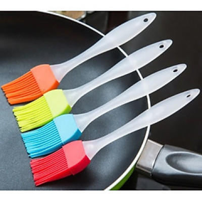 Combo 2 Cây Cọ Silicon Cán Trong Quét Dầu, Bơ, Kem Trang Trí Bánh (ngẫu nhiên)- Hàng Loại 1