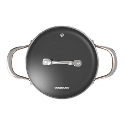 Bộ Nồi Chảo Chống Dính Đáy Từ Sunhouse SHG8081MB - Hàng Chính Hãng