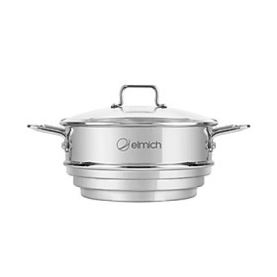 Xửng hấp đa năng Inox 304 Elmich EL-2420OL size 16,18,20cm - Hàng chính hãng