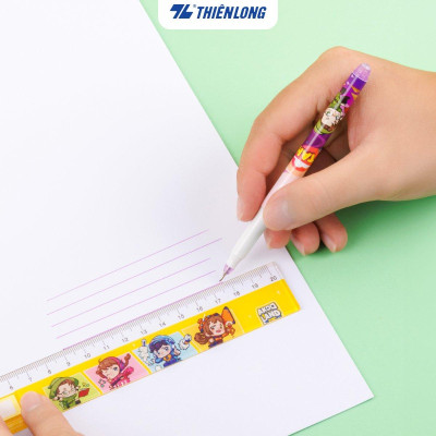 Thước thẳng 20cm Thiên Long TP-SR011/AK - Nhân vật Akooland thế giới học cụ thần kỳ