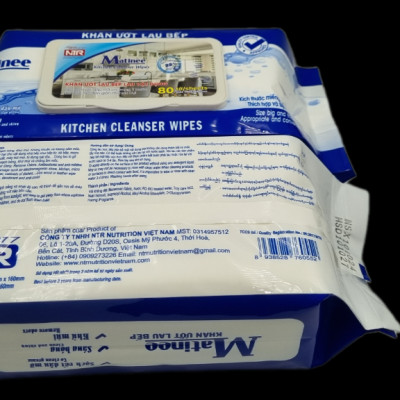Khăn Ướt Lau Bếp Matinee - 80 tờ khăn to và dày (gói mới)