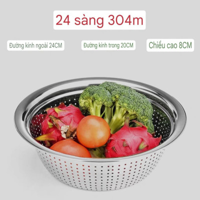 rổ inox ,rá vo gạo inox 304% cao cấp