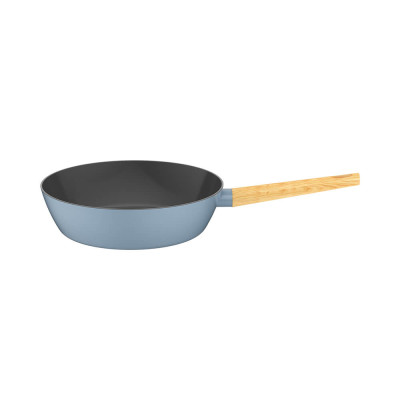 Bộ nồi chống dính vân gỗ Elmich Nature EL-5206MG04 size 18, 20, 24 chảo 26cm
