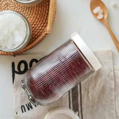 Combo 05 Hũ Thủy Tinh Vân Sọc, Lọ Thủy Tinh Nắp Vặn Đựng Gia Vị, Thực Phẩm 900ml - HÀNG CHÍNH HÃNG MINIIN