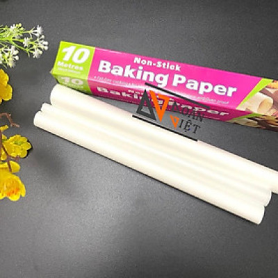 [Dài 10mm] Hộp GIẤY NẾN, GIẤY NƯỚNG BÁNH chống dính C.Lượng - Khổ lớn 30 cm x dài 10m. giấy lót bánh. dụng cụ làm BÁNH.