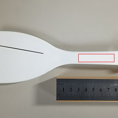 Combo bát nhựa tròn họa tiết hoa anh đào 390ml + Muôi xới cơm chống dính - nội địa Nhật Bản