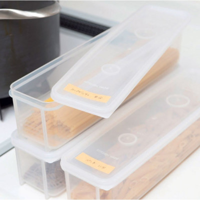 Hộp đựng đũa thìa, mỳ ống cất gọn có nắp đậy Sanada 1.3L hàng Made in Japan