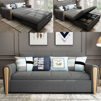 Sofa giường đa năng hộc kéo HGK-11 ngăn chứa đồ tiện dụng Tundo KT 1m8