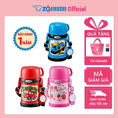 Bình giữ nhiệt cho bé Zojirushi SC-ZT45-PZ 450ml (Màu Hồng), kèm cốc và ống hút, hàng chính hãng