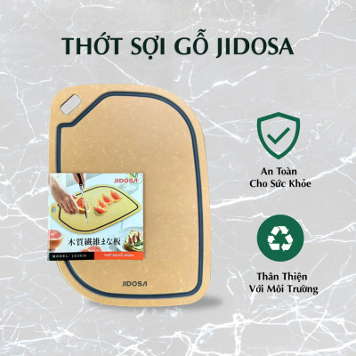 Thớt sạch sợi gỗ tự nhiên JIDOSA JD3830, an toàn, chống trầy xước , chống cong vênh dùng được trong máy rửa chén đa năng