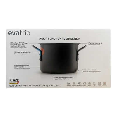 Nồi 2.5L, dòng Dura Line. Nhãn Eva Trio Đan Mạch
